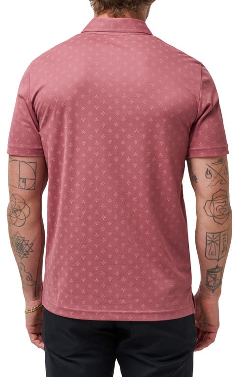 Shop Travismathew Final Answer Polo In Roan Rouge