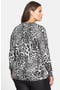 MICHAEL Michael Kors 'Fremont' Leopard Print V-Neck Sweater (Plus Size ...