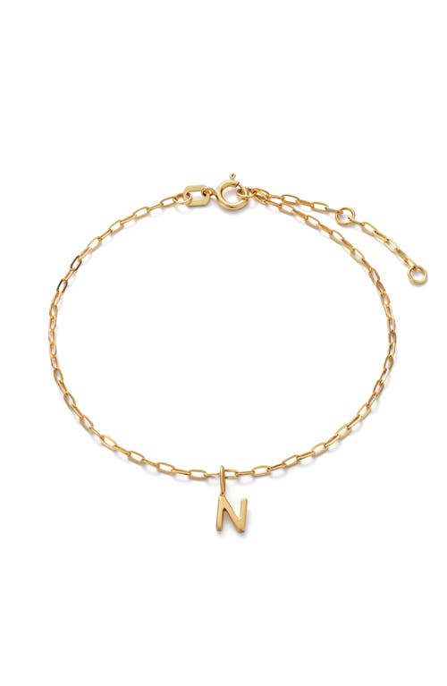 Ana Luisa 10k Gold Letter Bracelet In N