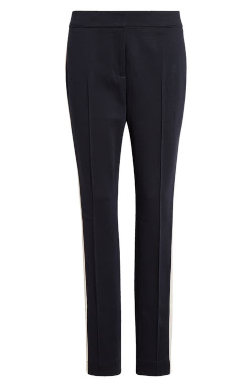 Shop Akris Punto Mara Slim Fit Pants In Navy