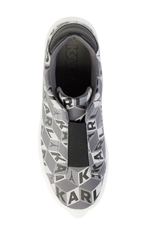 KARL LAGERFELD KARL LAGERFELD PARIS CASSANDA LOGO PRINT SLIP-ON SNEAKER