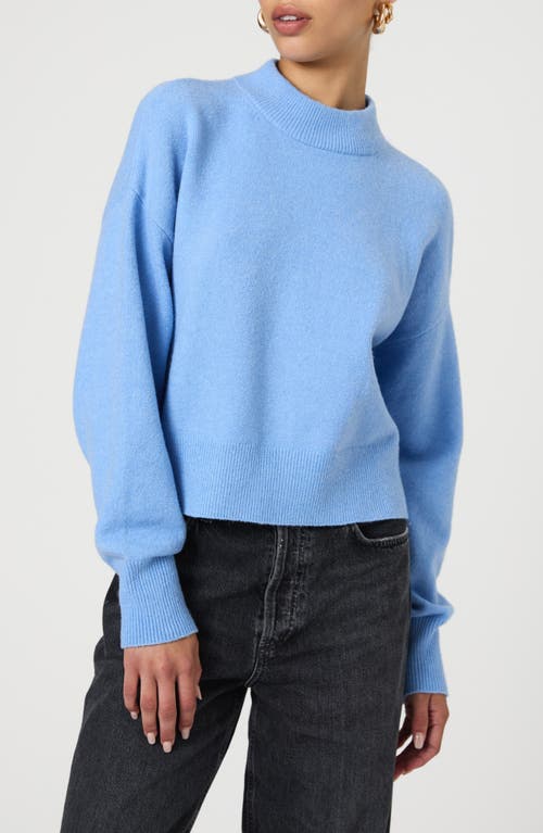 Shop French Connection Vhari Mock Neck Sweater In Dusted Blue