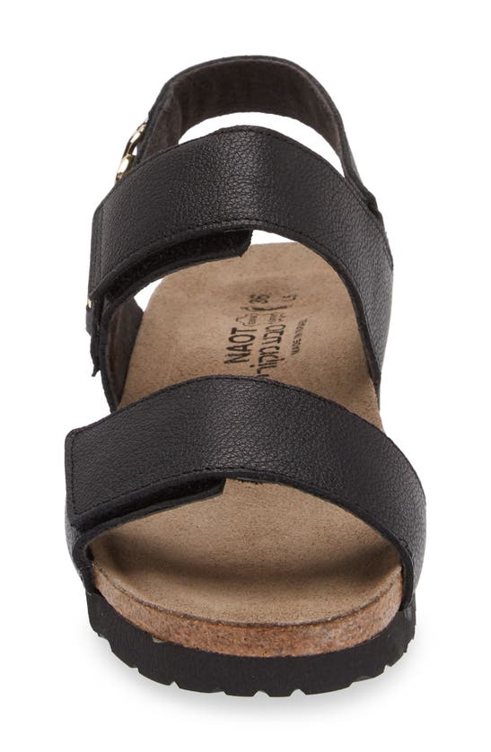 Shop Naot Eliana Slingback Sandal In Soft Black Leather