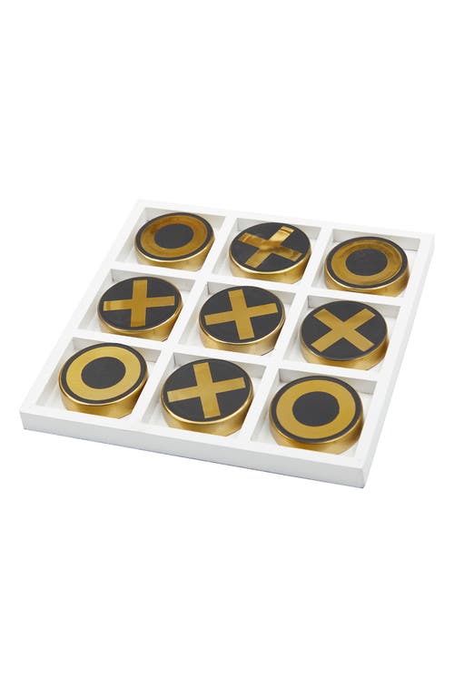 Shop Novogratz Tic Tac Toe Game In Gold