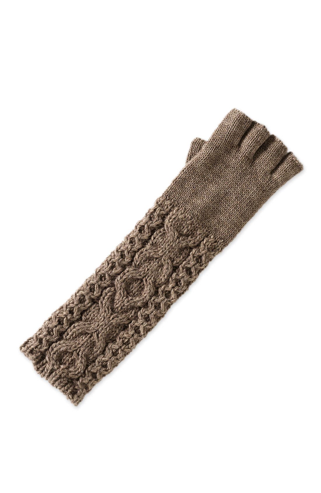 Tarnish Chunky Cable Knit Fingerless Gloves Nordstrom