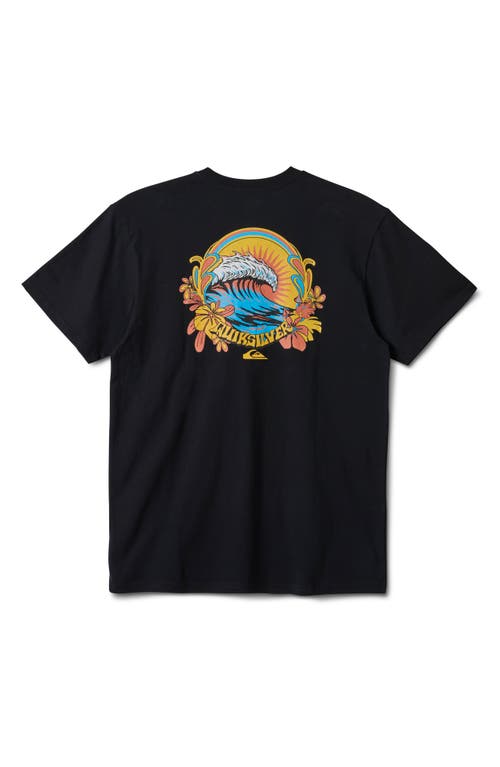 Shop Quiksilver Scenic Wrap Graphic T-shirt In Black