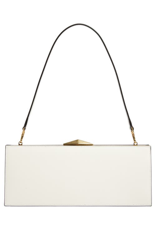 Shop Jimmy Choo Diamond Leather Cocktail Clutch In Latte/gold