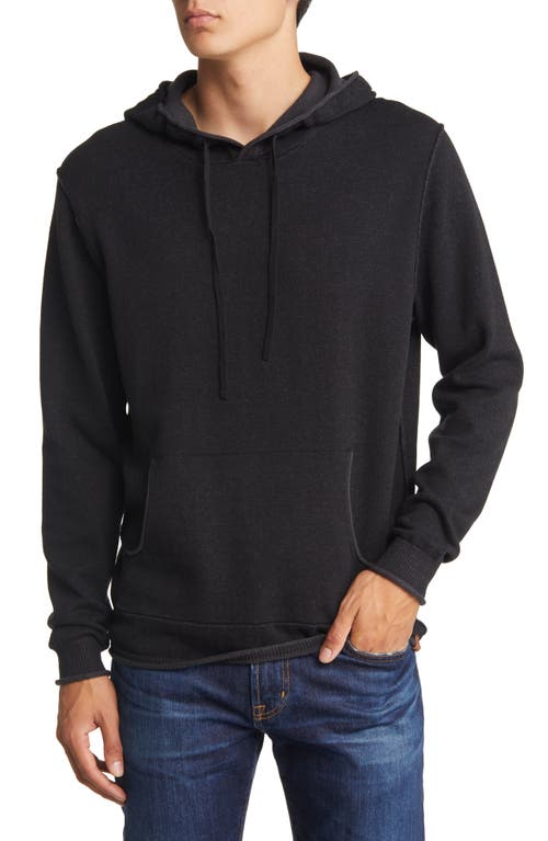 The Normal Brand Jimmy Hoodie Sweater In Black