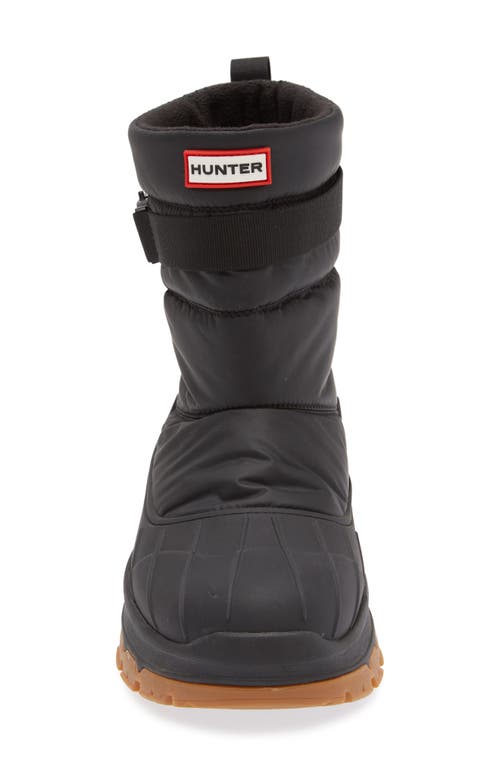 Shop Hunter Intrepid Waterproof Snow Boot In Black/natural Gum