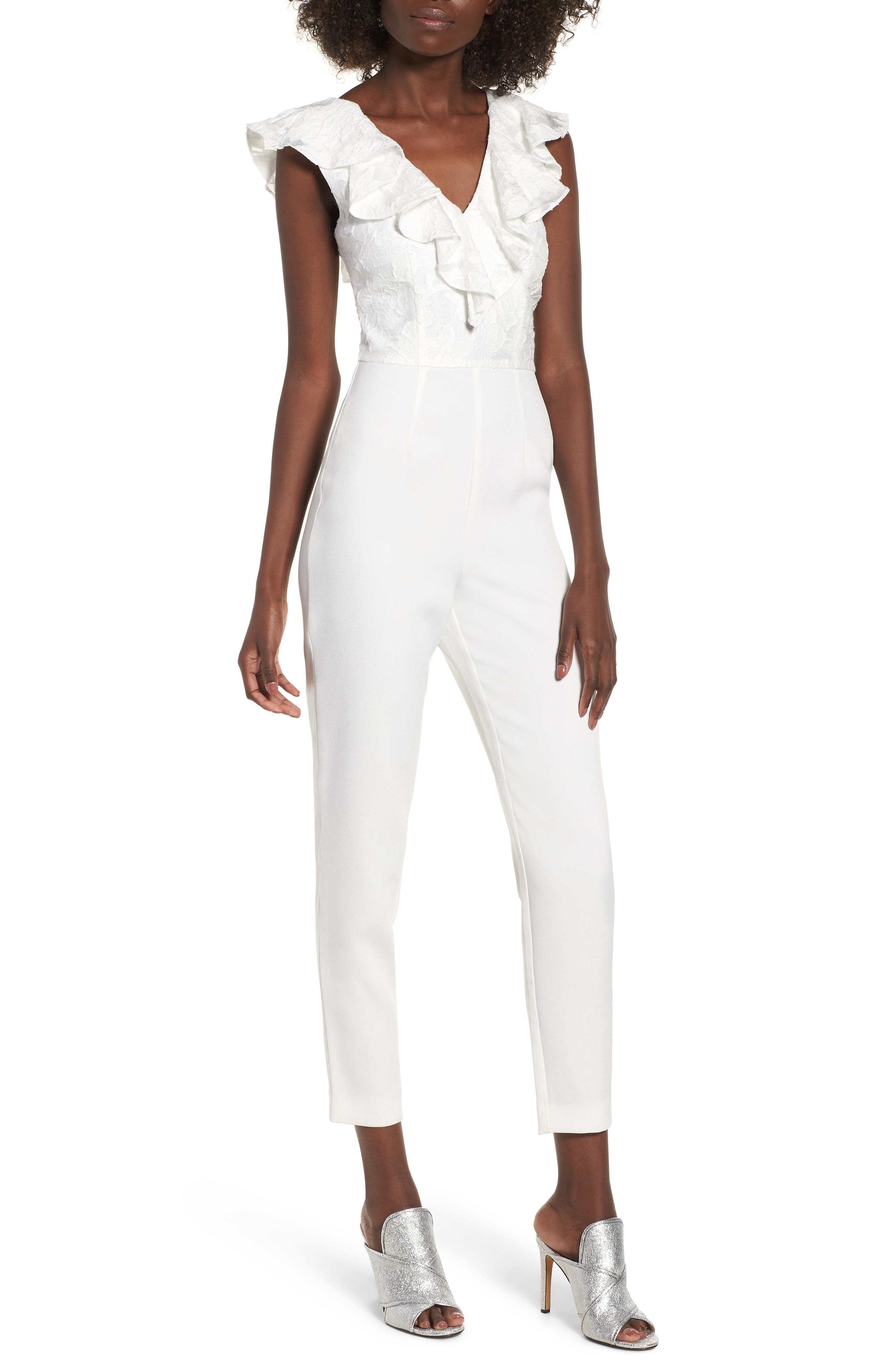 keepsake white jumpsuit