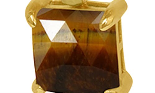 Dean Davidson Nomad Stone Pendant Necklace In Tiger Eye/gold