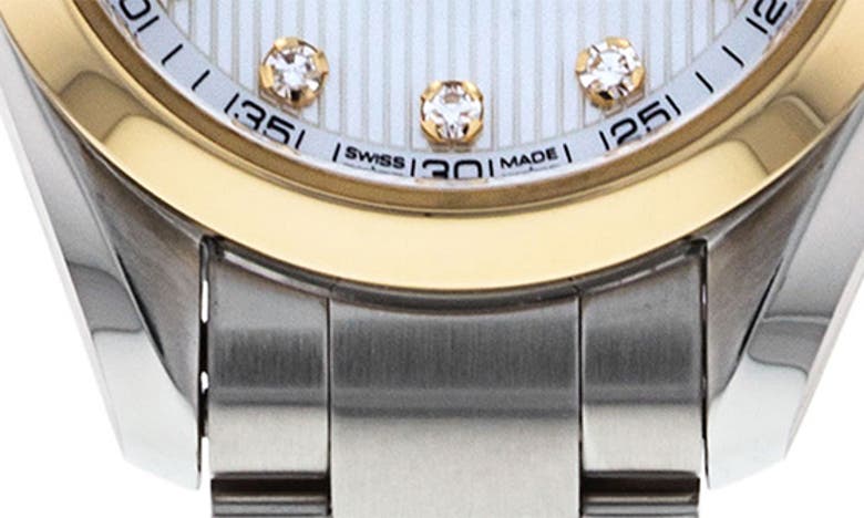 Shop Watchfinder & Co. Omega  2019 Seamaster Aqua Terra 150m Automatic Bracelet Watch In White