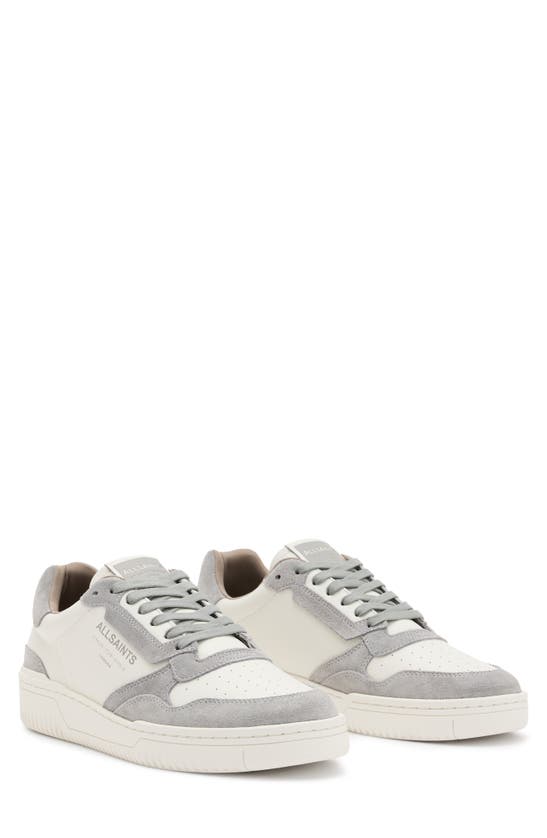Shop Allsaints Regan Low Top Sneaker In White/ Grey