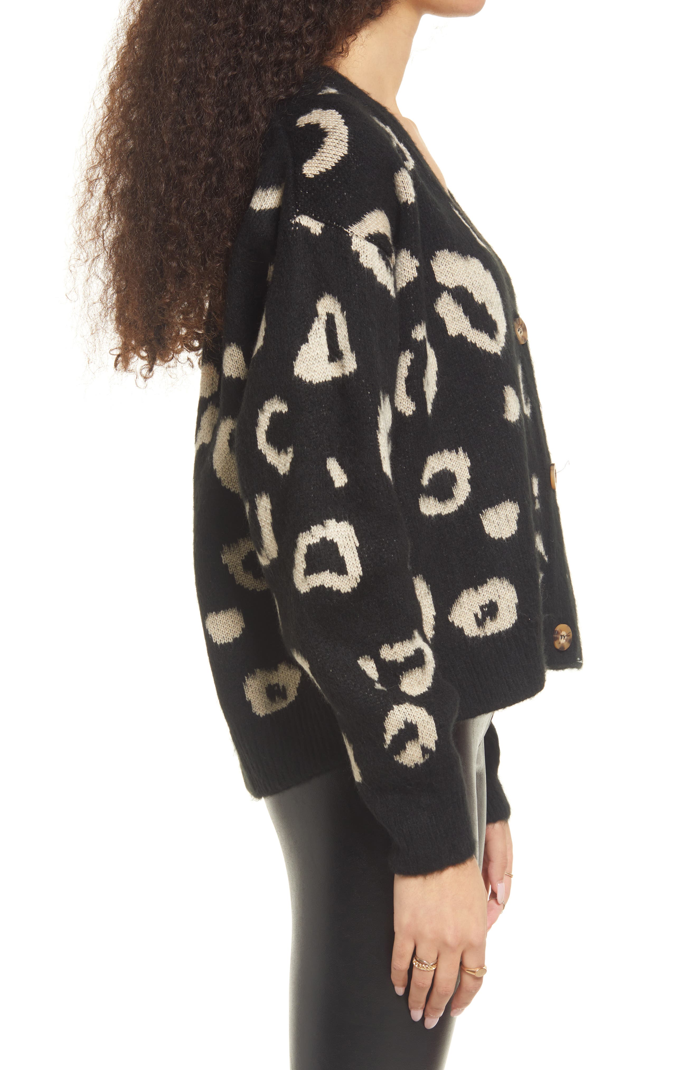 topshop leopard print cardigan