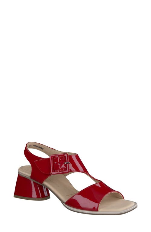 Tanya Slingback Sandal in Lipstick Patent