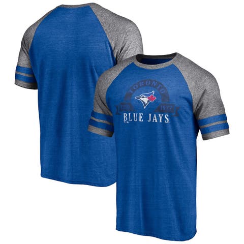 Men's Nike Royal Toronto Blue Jays Dry Henley 3/4-Sleeve T-Shirt