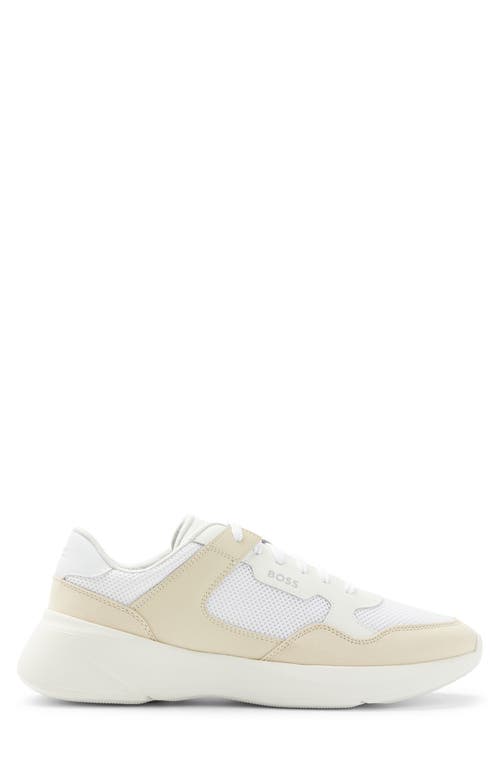 Shop Hugo Boss Boss Hybrid Trainer Sneaker In Beige