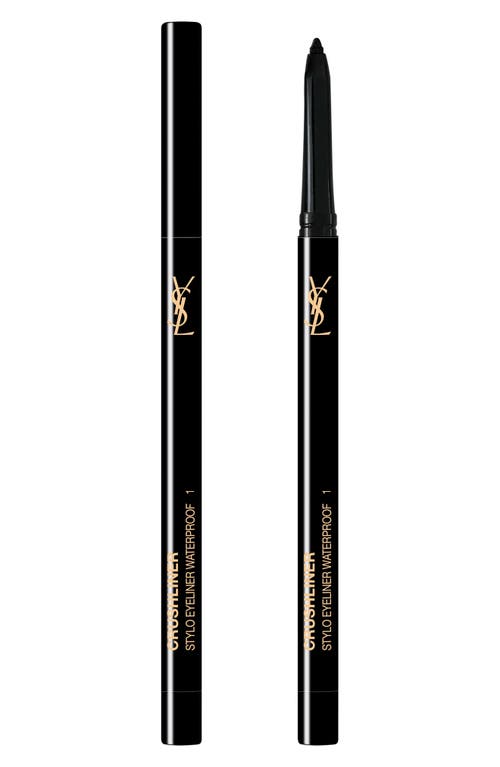 Crushliner Stylo Waterproof Long-Wear Precise Eyeliner in 1 Black