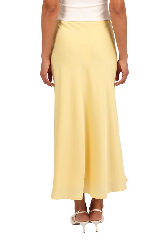 Petal And Pup Petal & Pup Nellie Satin Maxi Skirt In Yellow