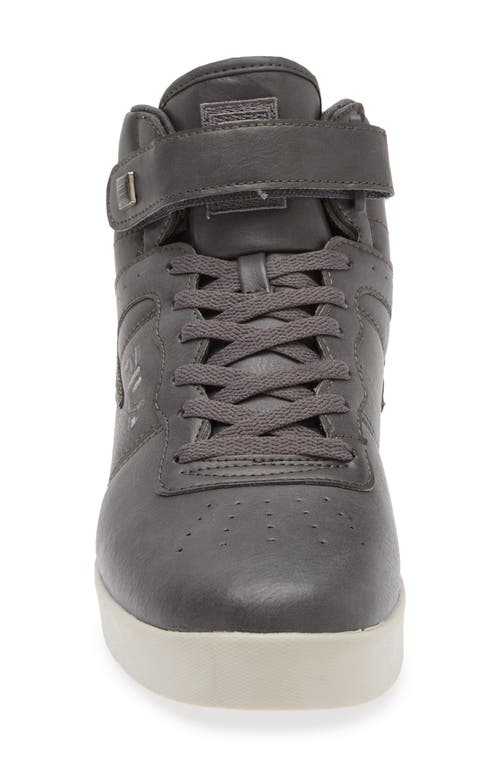 Fila Vulc 13 High Top Sneaker In Coarse Rock/soft Birch