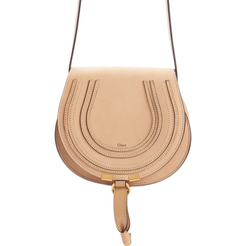 Chloé Marcie Crossbody Bag In Milky Brown