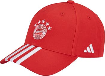 Red and white adidas top hat