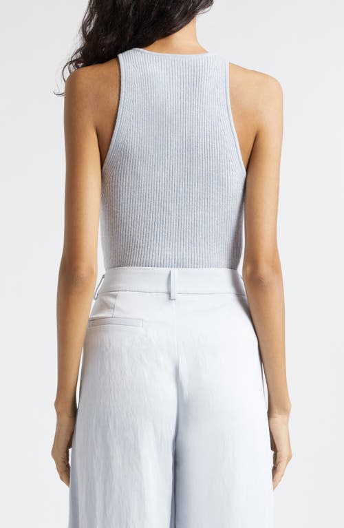 Shop Twp Harbor Rib Cashmere Sweater Tank In Ancient Water