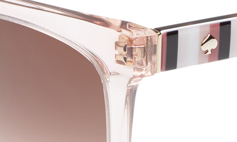 Kate Spade Kiyas Acetate Rectangle Sunglasses In Medium Orange