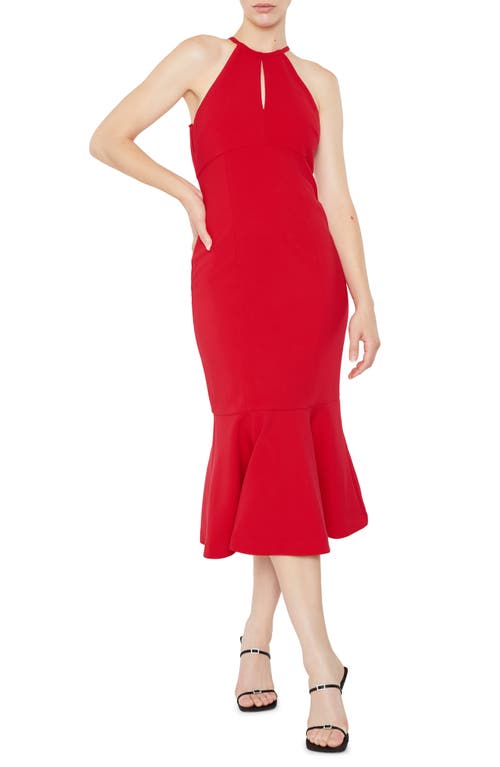 LIKELY Tammio Halter Neck Mermaid Dress Scarlet at Nordstrom,