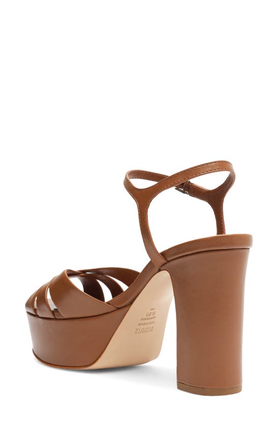 Schutz Keefa Ankle Strap Platform Sandal In New Wood ModeSens