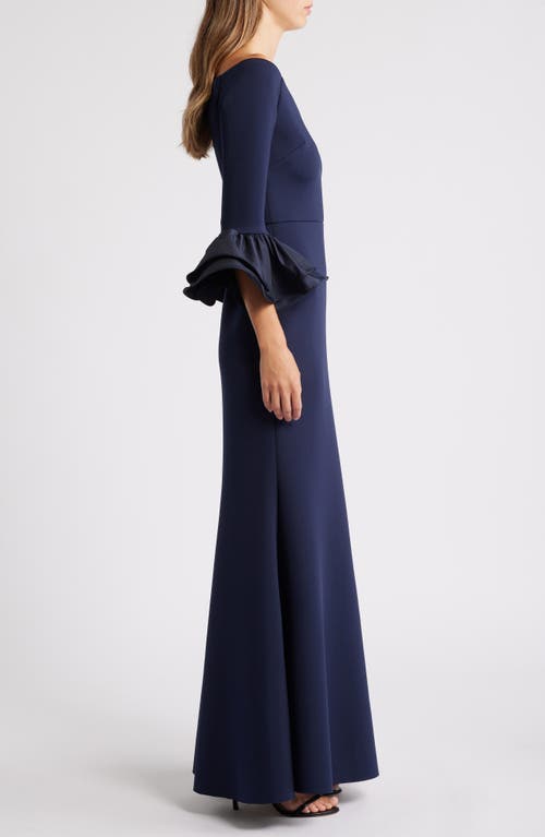 ELIZA J ELIZA J BELL SLEEVE MERMAID GOWN