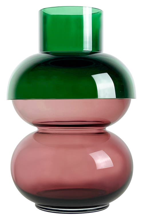 Cloudnola Bubble Reversible Vase In Pink/green