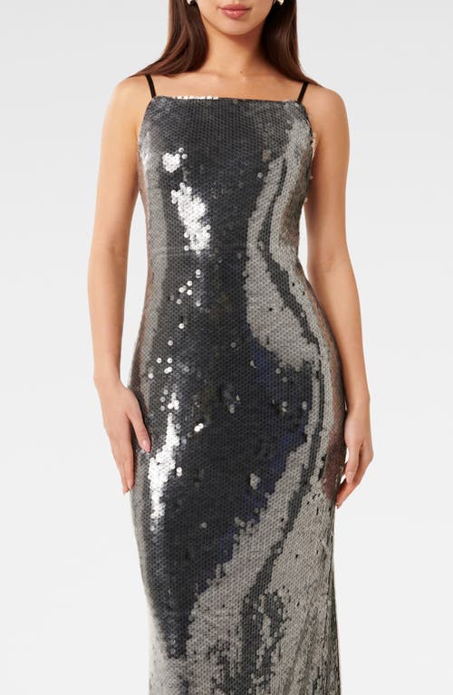 Ever New Corey Sequin Slipdress In Slate Grey