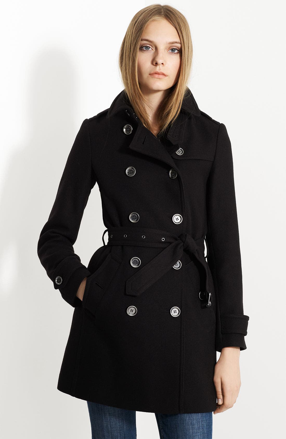 Balmoral' Wool Blend Trench Coat 