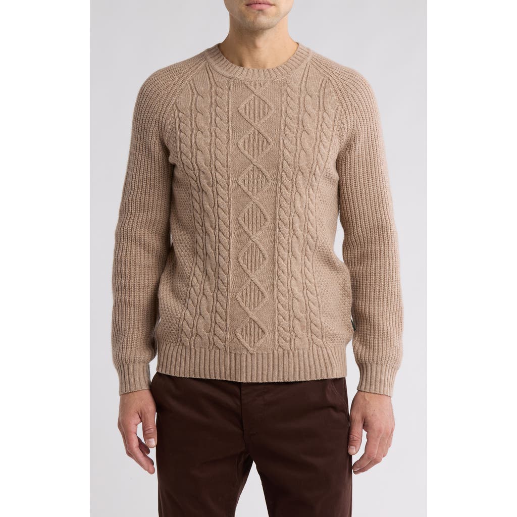 Rodd & Gunn Jacobs Town Cable Stitch Sweater In Oatmeal