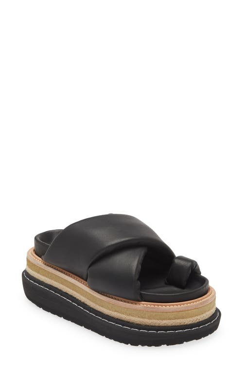 Sacai Platform Slide Sandal in Black at Nordstrom, Size 9Us