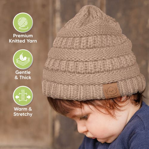Keababies 3-pack Warmzy Baby Beanies In Dune