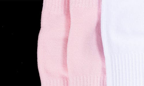 Arebesk Classic Assorted 3-pack Crew Socks In White/black/pink
