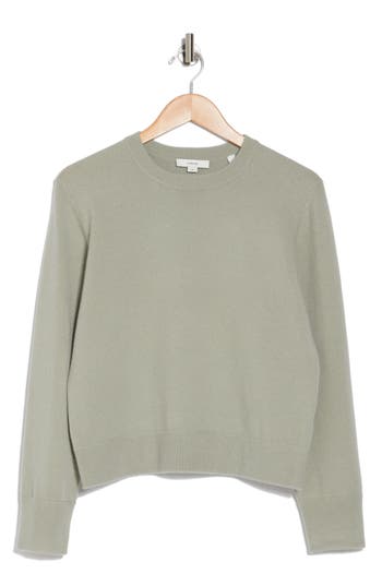 Vince Long Sleeve Wool & Cashmere Pullover In Silver Sage