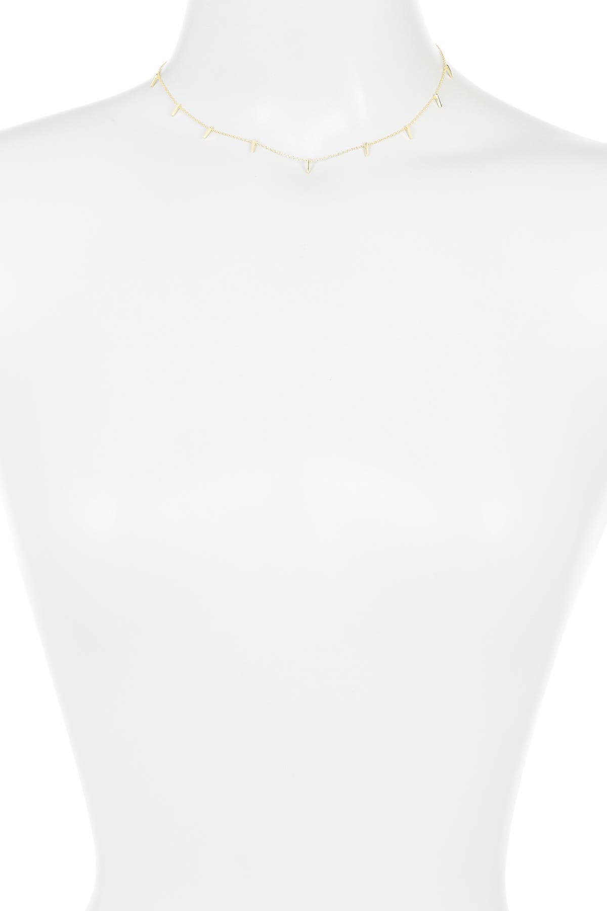 ADORNIA 14K Gold Plated Bar Necklace Nordstrom Rack