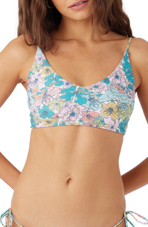 O'Neill Janis Floral Middles Bikini Top Multi Colored at Nordstrom,