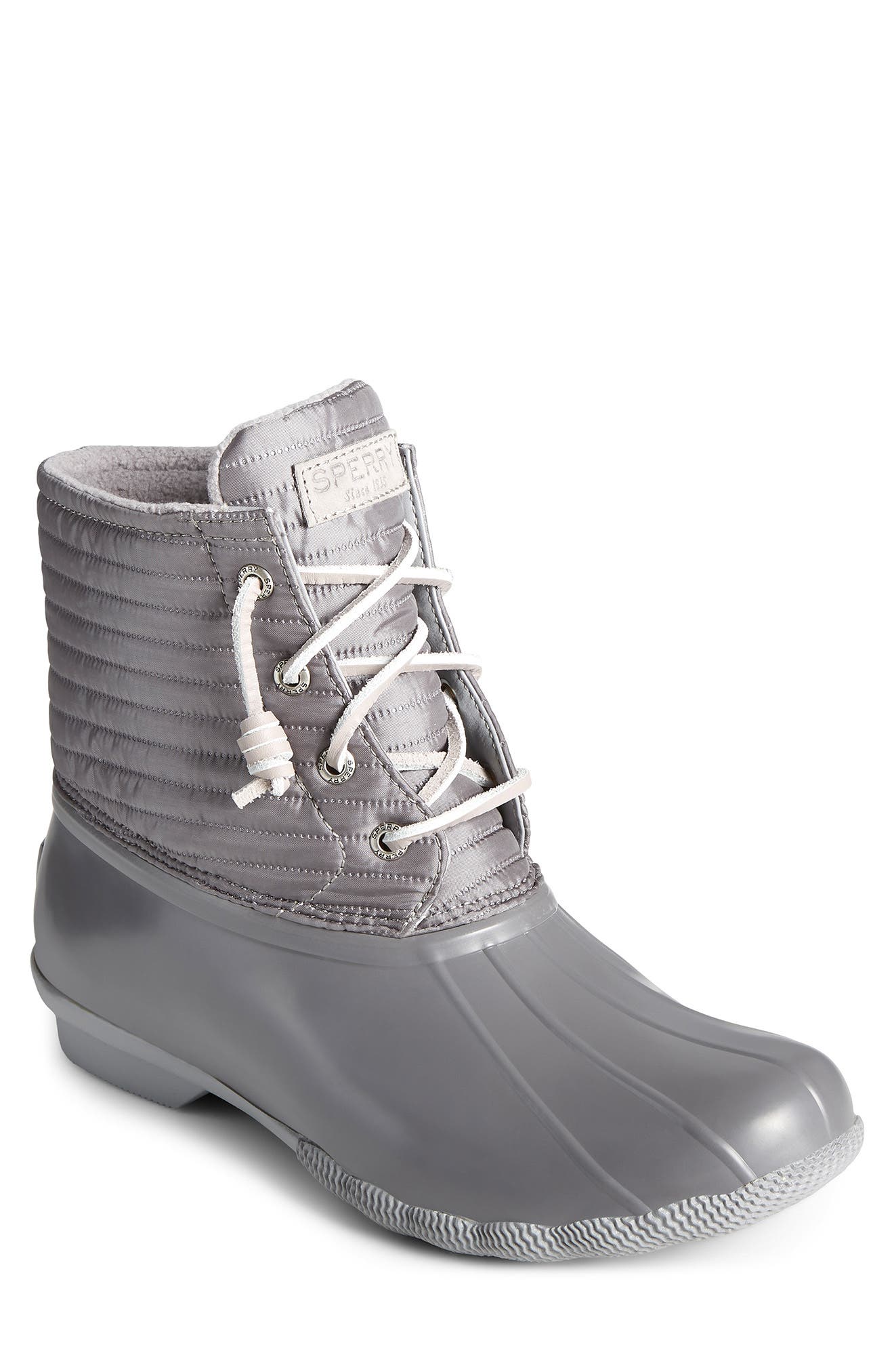 gray duck boots