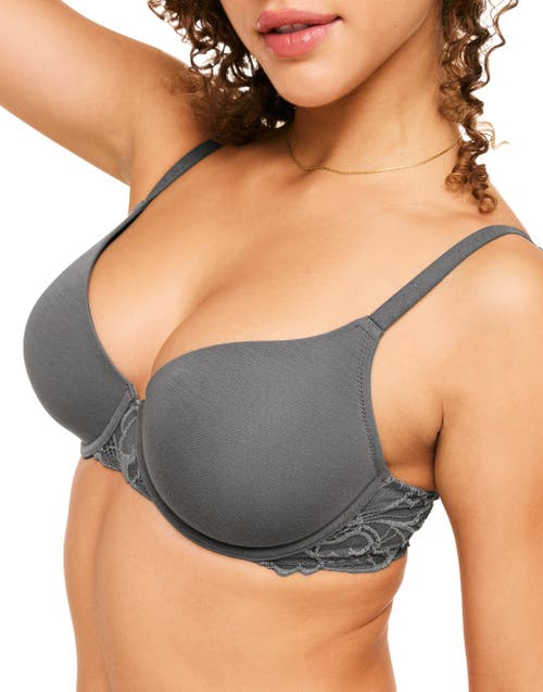 Shop Adore Me Teagan Contour Full Coverage Bra In Dark Grey