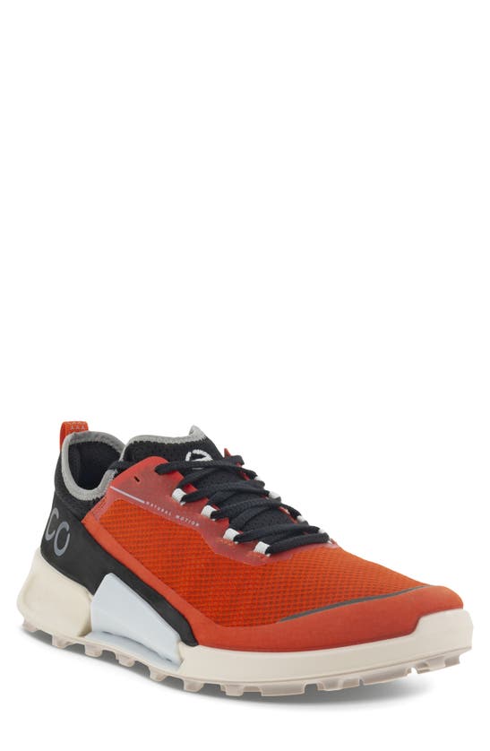 Ecco Biom 2.1 Low Tex Sneaker In Pumpkin/ Pumpkin/ Black