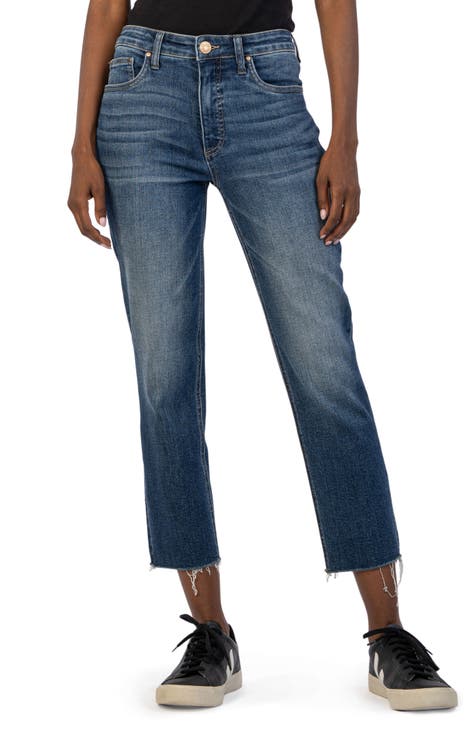 KUT from the Kloth Rachael Fab Ab Crop Mom Jeans