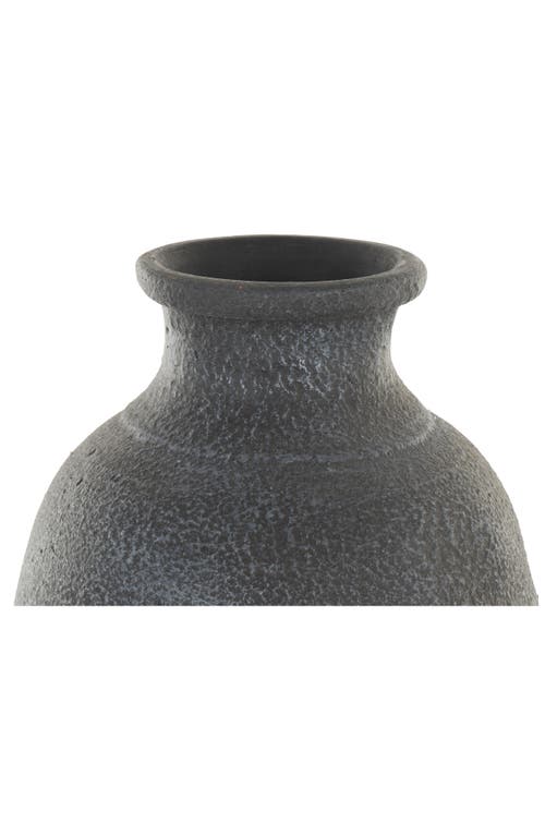 Ginger Birch Studio Terracotta Ceramic Vase In Black