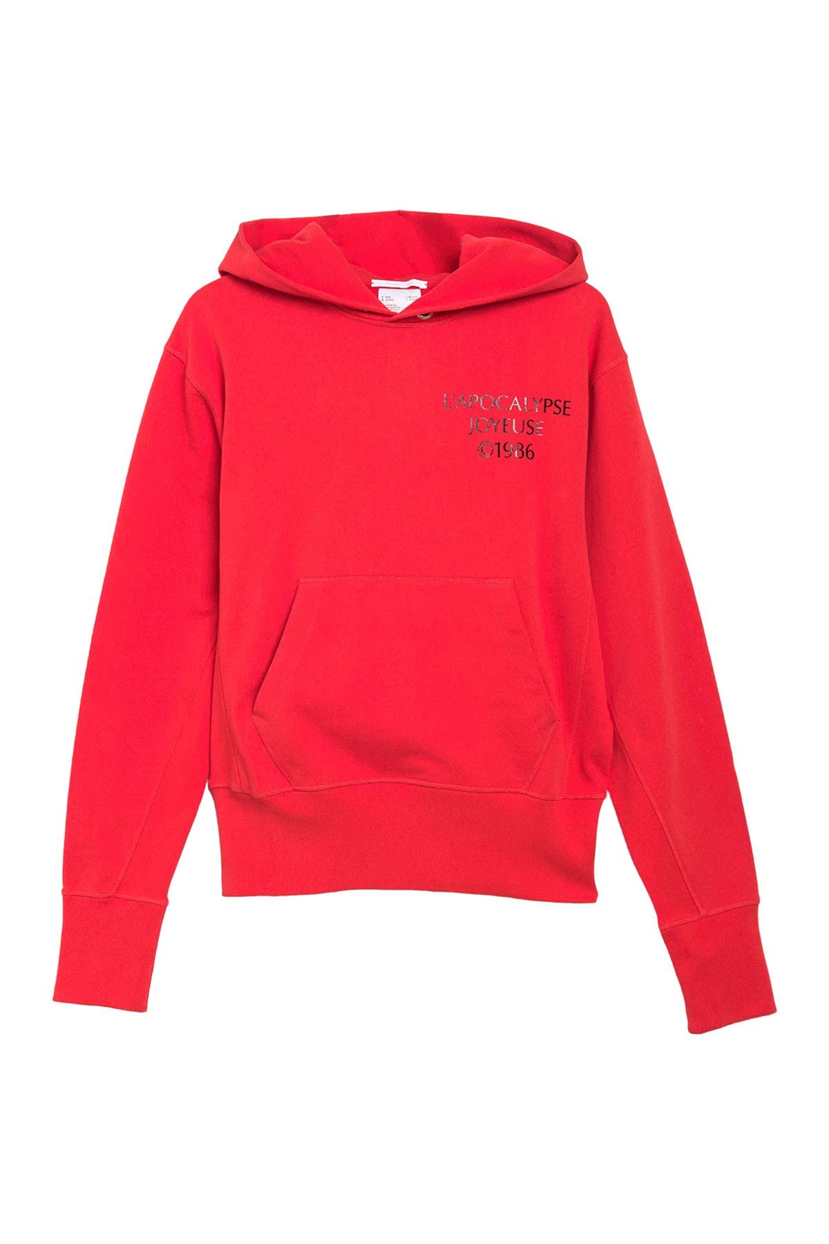 helmut lang red zip up