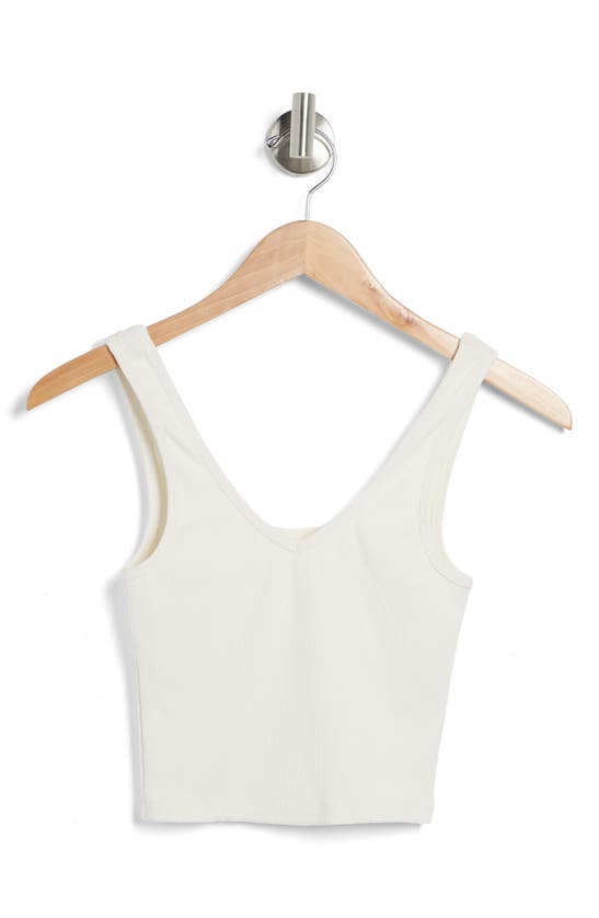 Abound V-neck Compact Rib Tank In Ivory