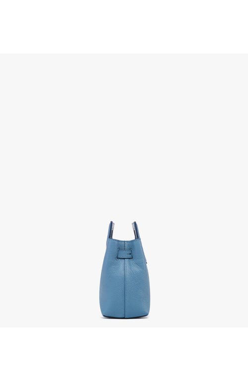 Mcm Soft Diamond Tote In Blue Heaven