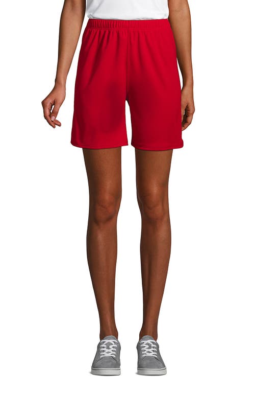 Lands' End School Uniform Mesh Gym Shorts In Red